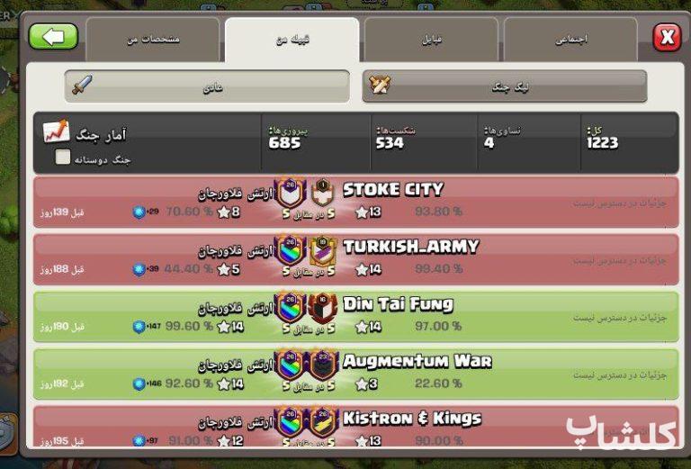 قبیله کلش اف کلنز لول 26 (کد 31427)