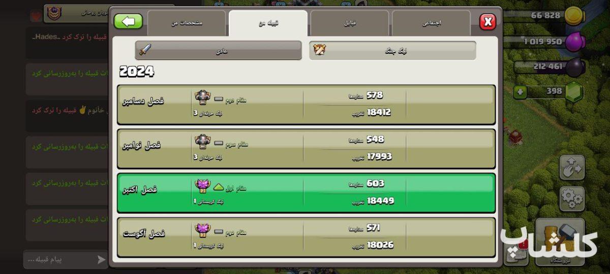 قبیله کلش اف کلنز لول 24 (کد 60289)