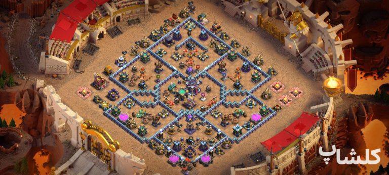 اکانت کلش اف کلنز تان هال 15 لول 221 (کد 77814)