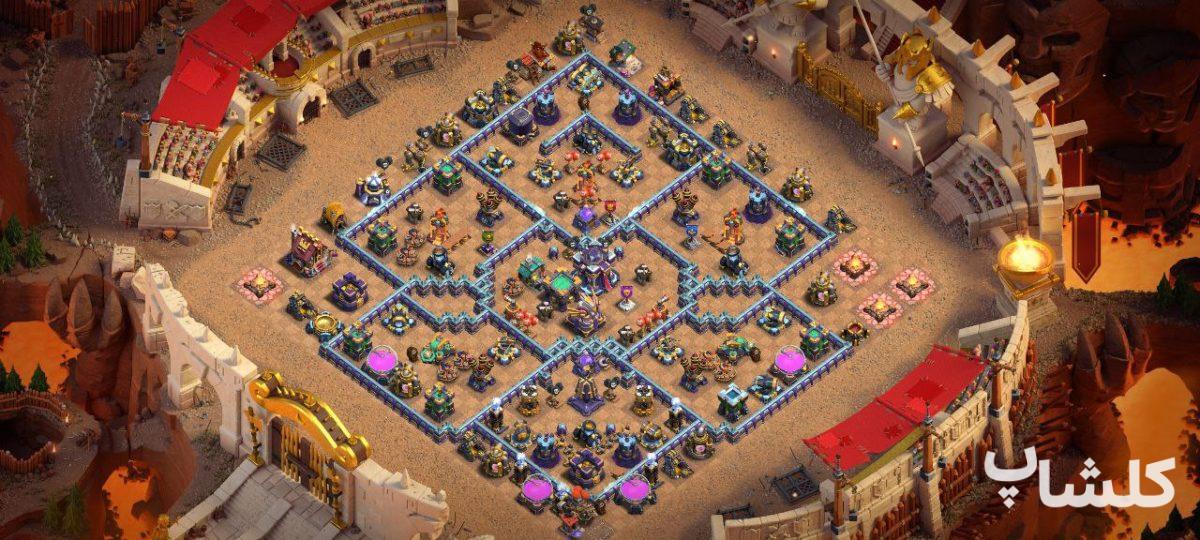 اکانت کلش اف کلنز تان هال 15 لول 221 (کد 77814)