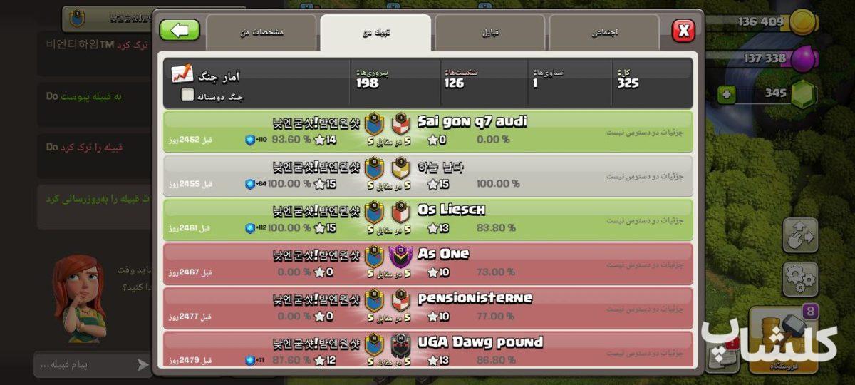 قبیله کلش اف کلنز لول 11 (کد 85603)