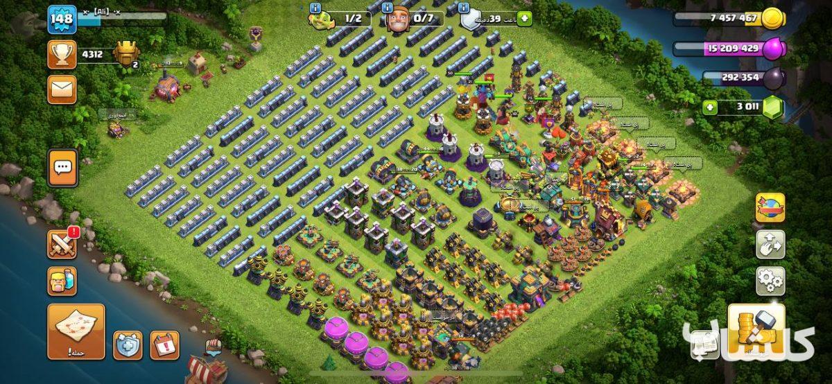 اکانت کلش اف کلنز تان هال 14 لول 148 (کد 88199)