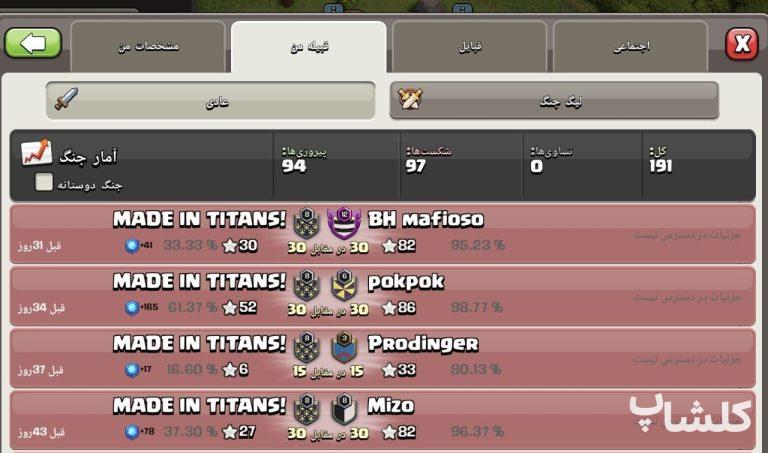 قبیله کلش اف کلنز لول 8 (کد 115136)