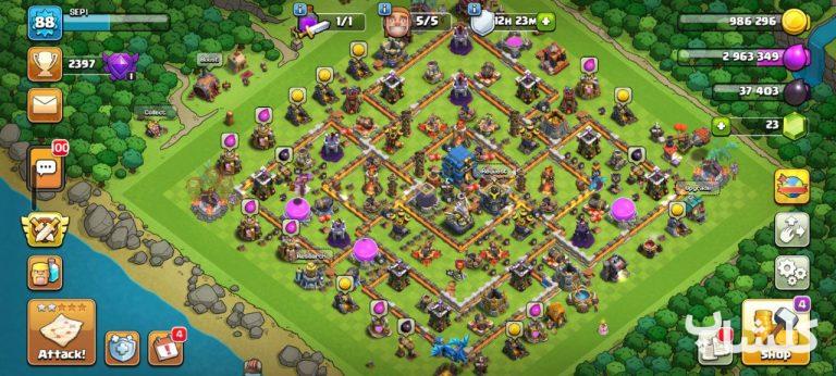 اکانت کلش رویال لول 33 (کد 118029)