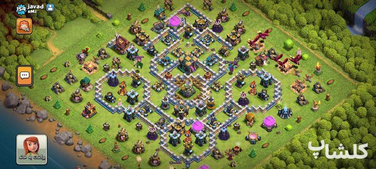 اکانت کلش اف کلنز تان هال 14 لول 154 (کد 149609)