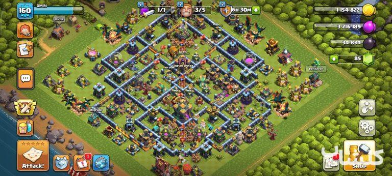 اکانت کلش رویال لول 52 (کد 161012)