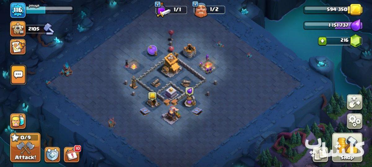 اکانت کلش اف کلنز تان هال 14 لول 116 (کد 168033)