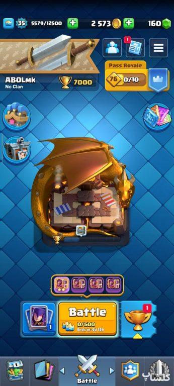 اکانت کلش رویال لول 35 (کد 168127)