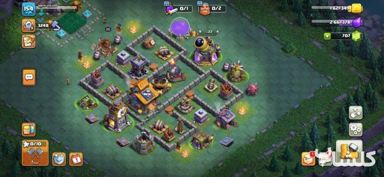 اکانت کلش اف کلنز تان هال 15 لول 154 (کد 172366)