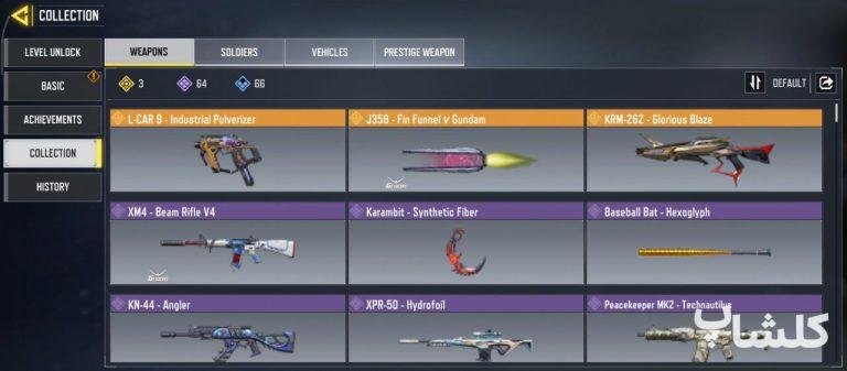 اکانت کال آف دیوتی موبایل لول 46 (کد 173170)