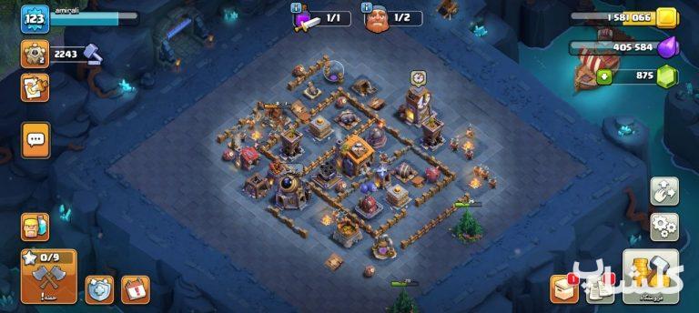 اکانت کلش اف کلنز تان هال 12 لول 124 (کد 174559)