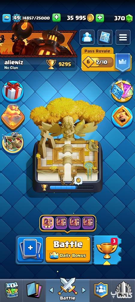 اکانت کلش رویال لول 49 (کد 177491)