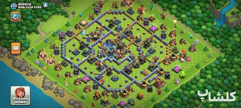 اکانت کلش اف کلنز تان هال 17 لول 233 (کد 174193)