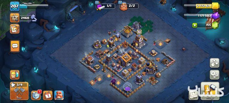 اکانت کلش اف کلنز تان هال 18 لول 207 (کد 188663)