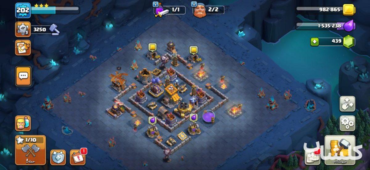 اکانت کلش اف کلنز تان هال 16 لول 202 (کد 189028)