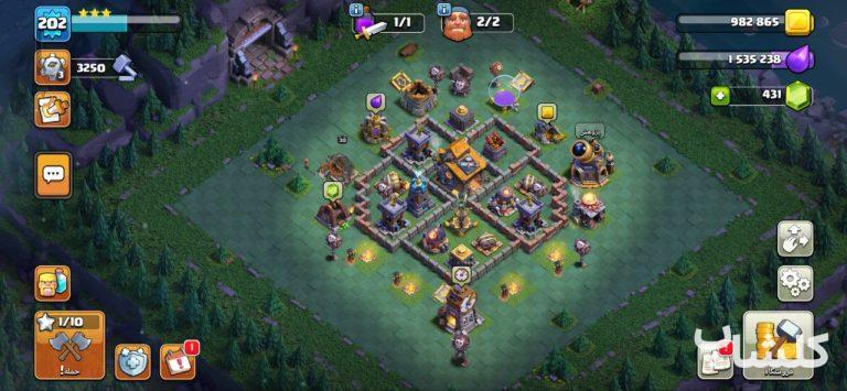 اکانت کلش اف کلنز تان هال 16 لول 202 (کد 189028)