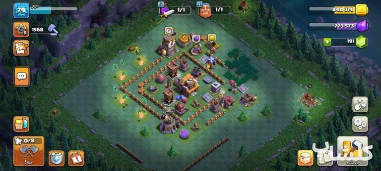 اکانت کلش اف کلنز تان هال 11 لول 79 (کد 189206)