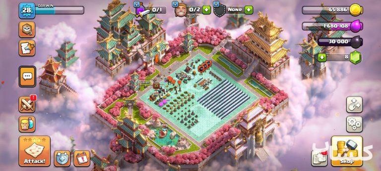 اکانت کلش اف کلنز تان هال 10 لول 28 (کد 190076)