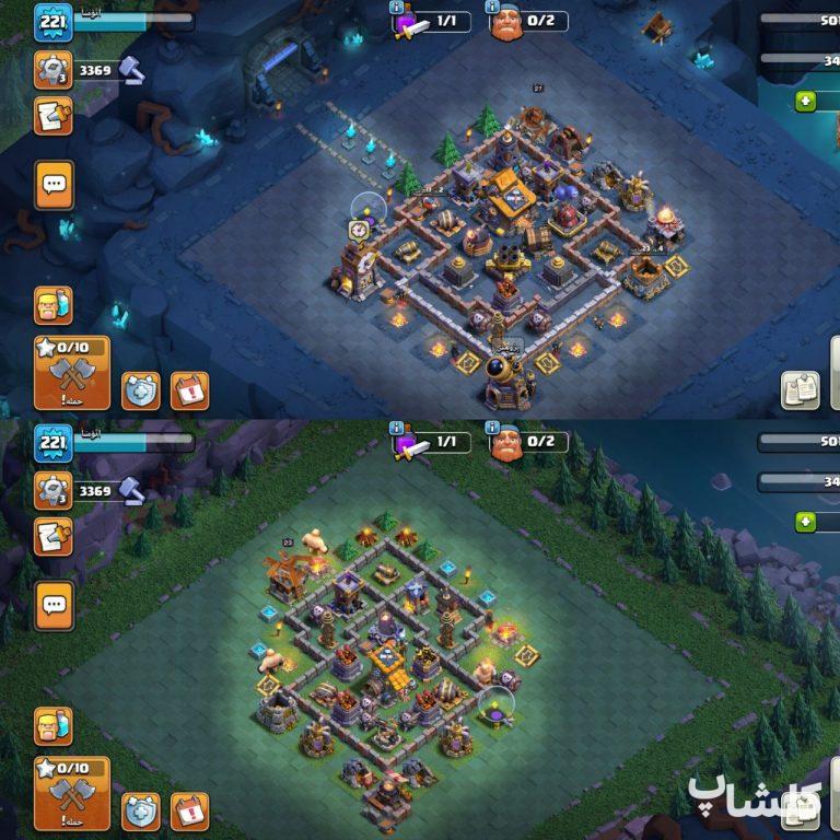 اکانت کلش اف کلنز تان هال 17 لول 221 (کد 191077)