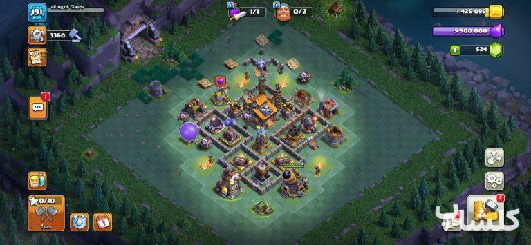 اکانت کلش اف کلنز تان هال 15 لول 191 (کد 192305)