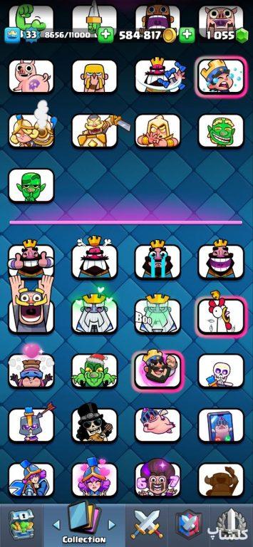 اکانت کلش رویال لول 34 (کد 193160)