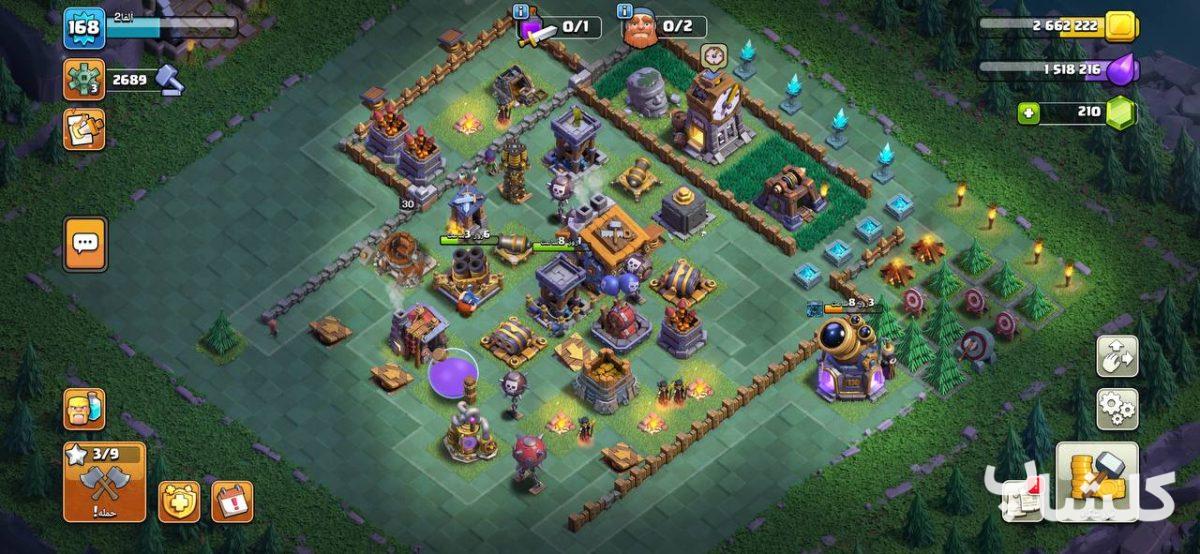 اکانت کلش اف کلنز تان هال 17 لول 168 (کد 194839)