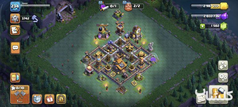 اکانت کلش اف کلنز تان هال 18 لول 234 (کد 196351)