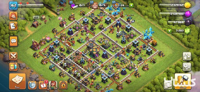 اکانت کلش اف کلنز تان هال 14 لول 162 (کد 196990)