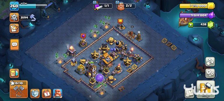 اکانت کلش اف کلنز تان هال 18 لول 260 (کد 195758)