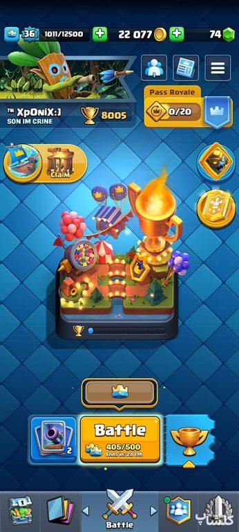 اکانت کلش رویال لول 36 (کد 197345)